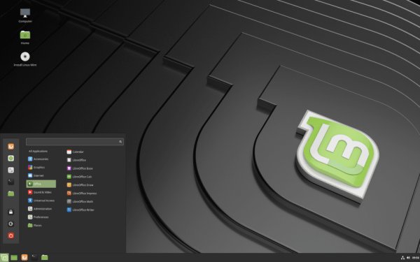 Tampilan OS Linux Mint