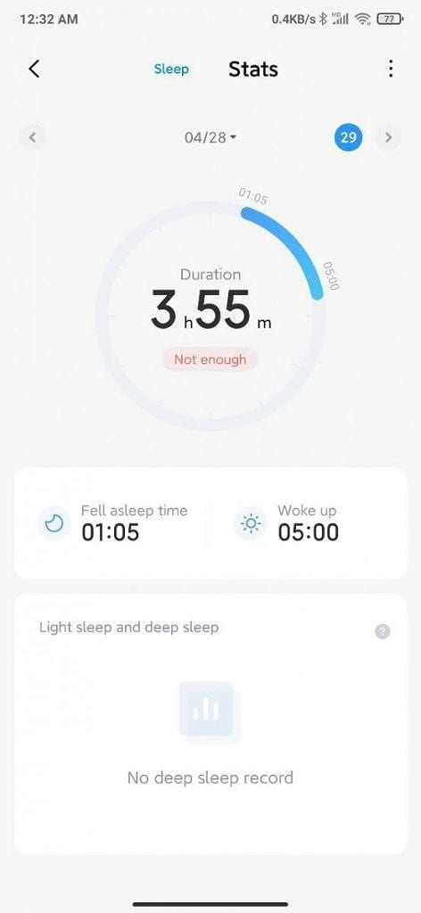 Sleep Tracker pada MIUI 12